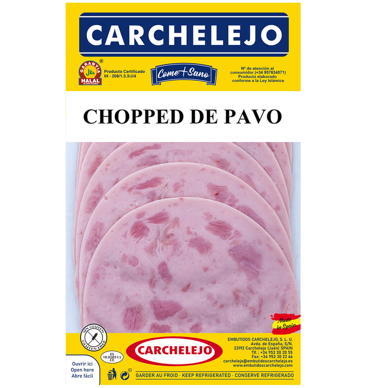 LONCHEADO CHOPPED DE PAVO 100 gr