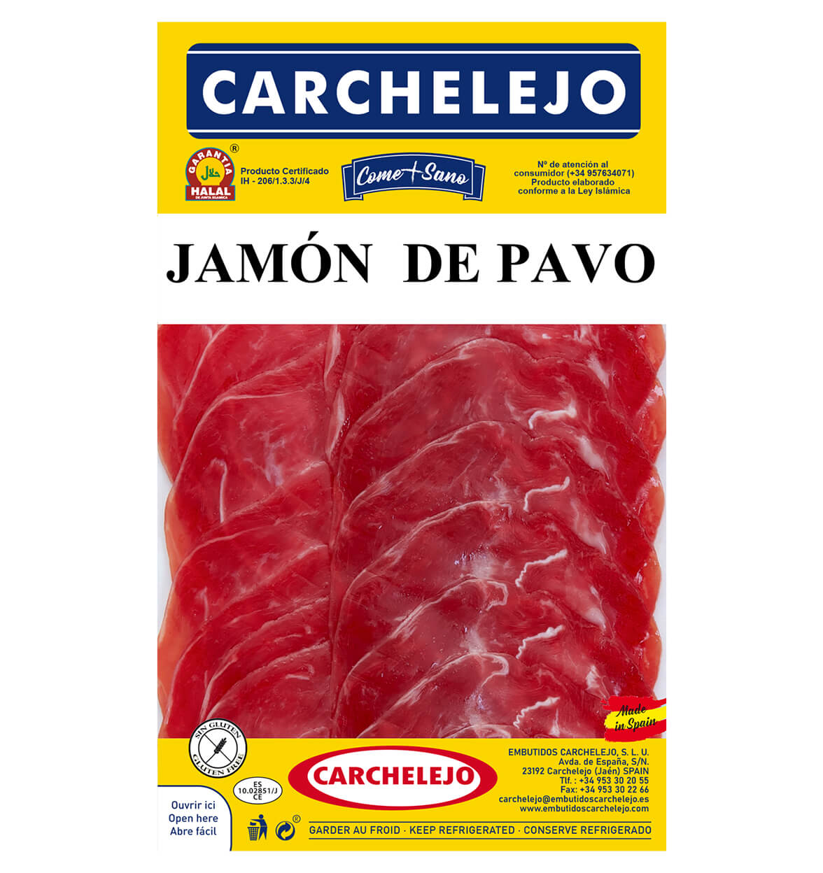 LONCHEADO JAMON DE PAVO 80 gr