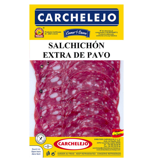 SAUCISSE DE DINDE EXTRA TRANCHEE ENVIRON 80 gr 
